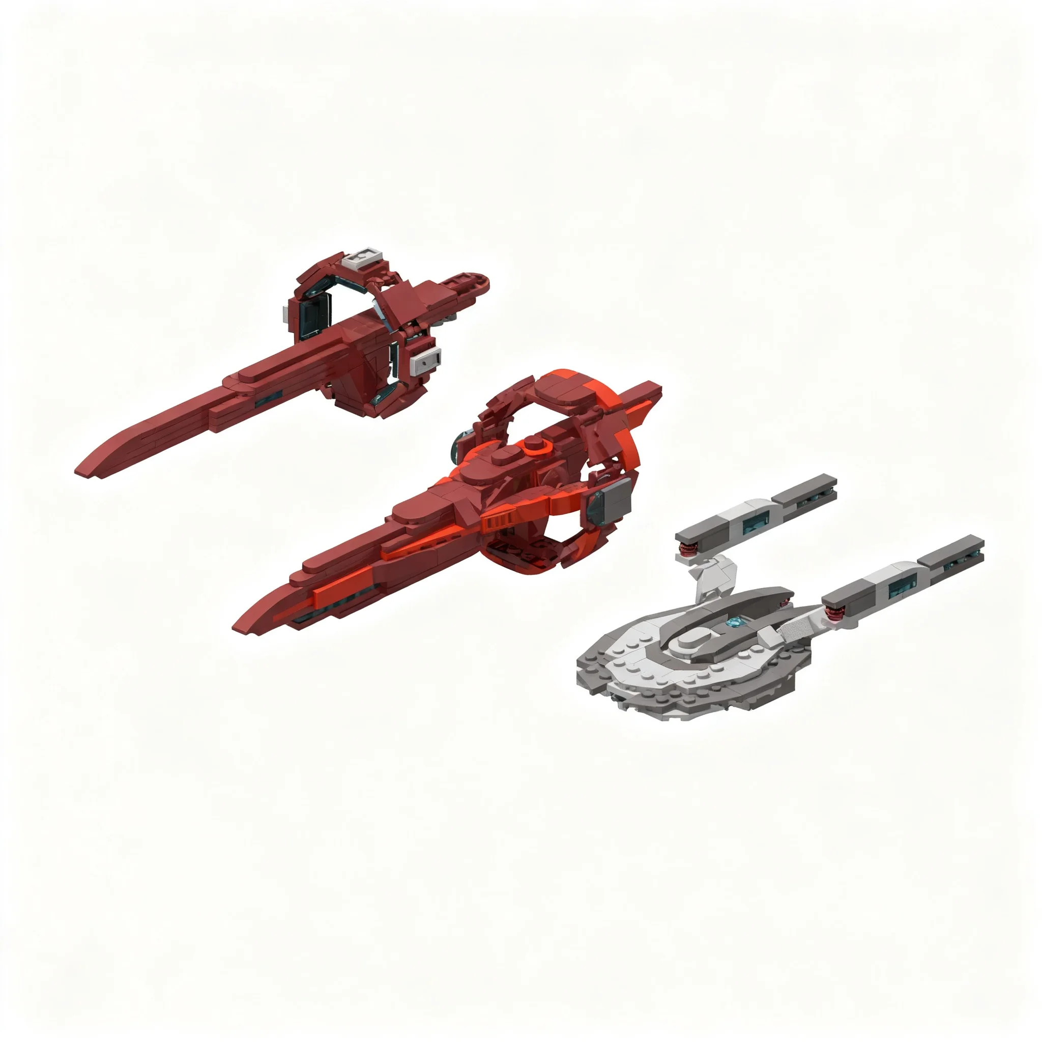 376pcs MOC Sonak-Class 25th Century Science Ship Space Model Building Blocks Christmas Gifts Toys Assemble Birthday Education