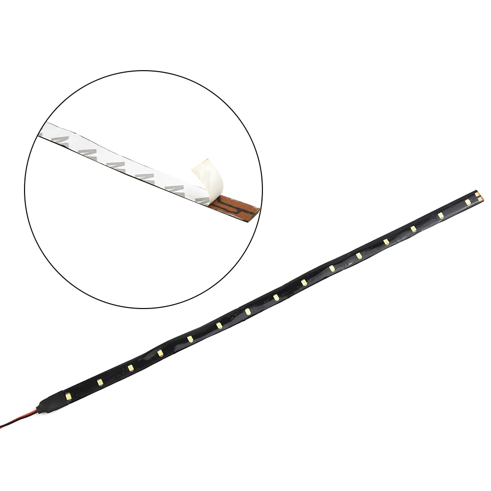 

Car LED Strip Light 15SMD 60LM Accessories Ambient Lights Auto Cable 30CM DC 12V Flexible Light Waterproof Durable