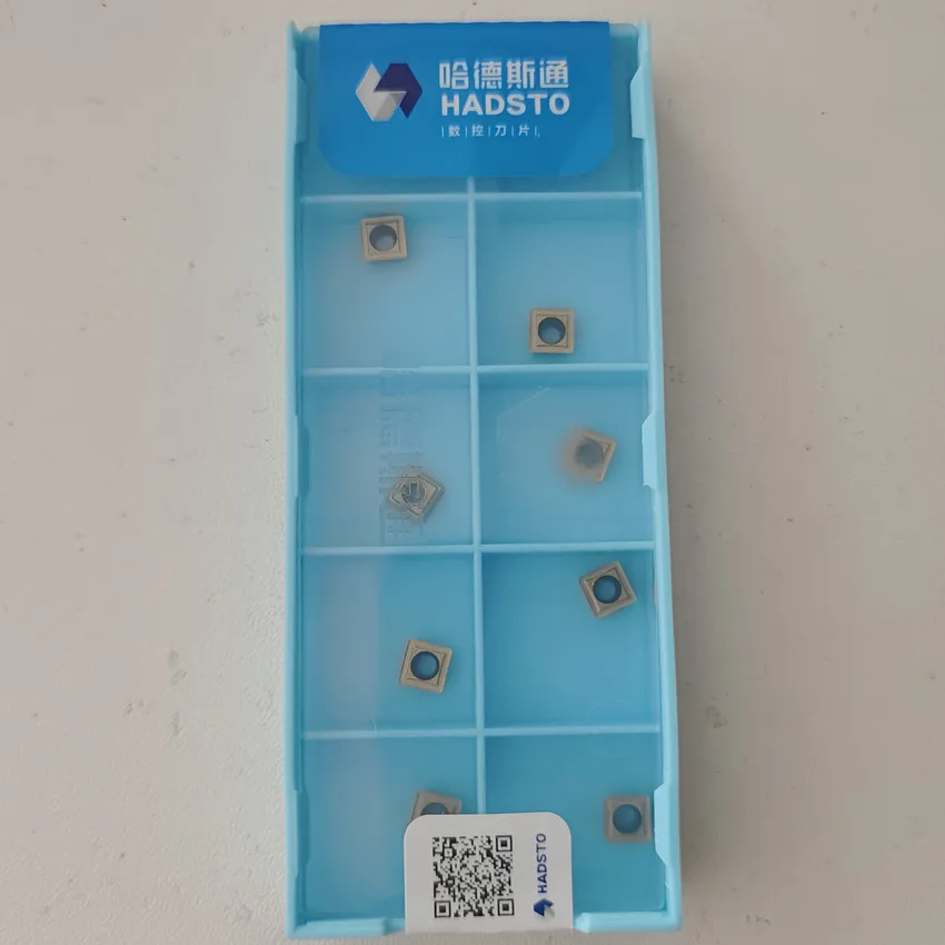 HADSTO SPMG050204DG/SPMG060204DG/SPMG07T308DG/SPMG090408DG/SPMG110408DG HS5131 SPMG CNC carbide inserts For U-drill 10pcs/box