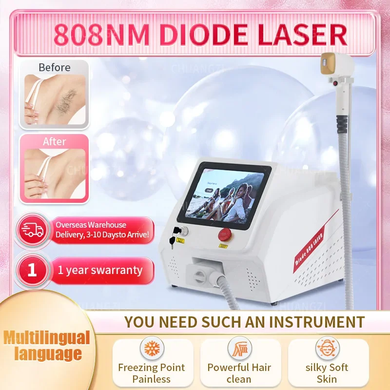 

New 3000W diode laser 3 wavelength ice platinum painless hair removal 755nm 808nm 1064nm laser hair removal equipment Salon CE