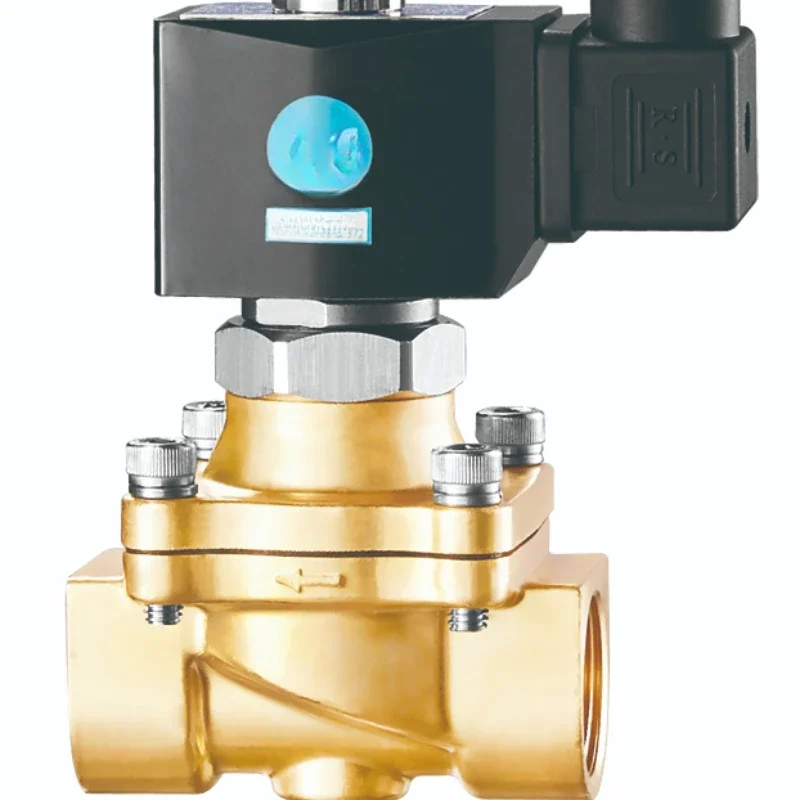 certified lead free brass direct acting solenoid valve 1/8'-2' AC220V DC24V  Normally open type