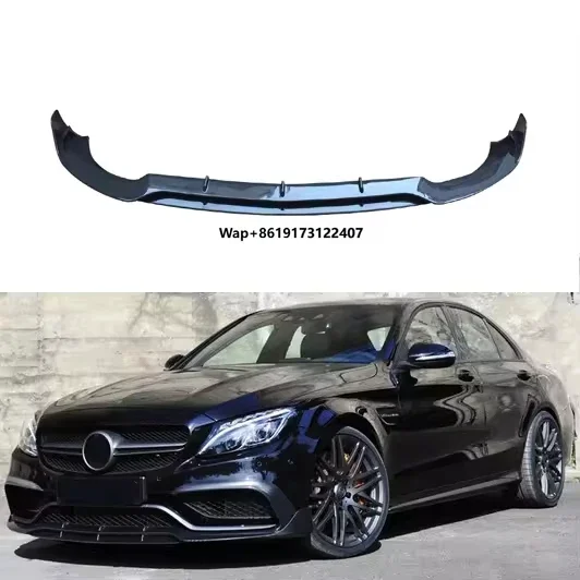 

Carbon Fiber Material Front Lip Car Parts for Benz C Class W205 C63 B Style Front Lip 2014-2016