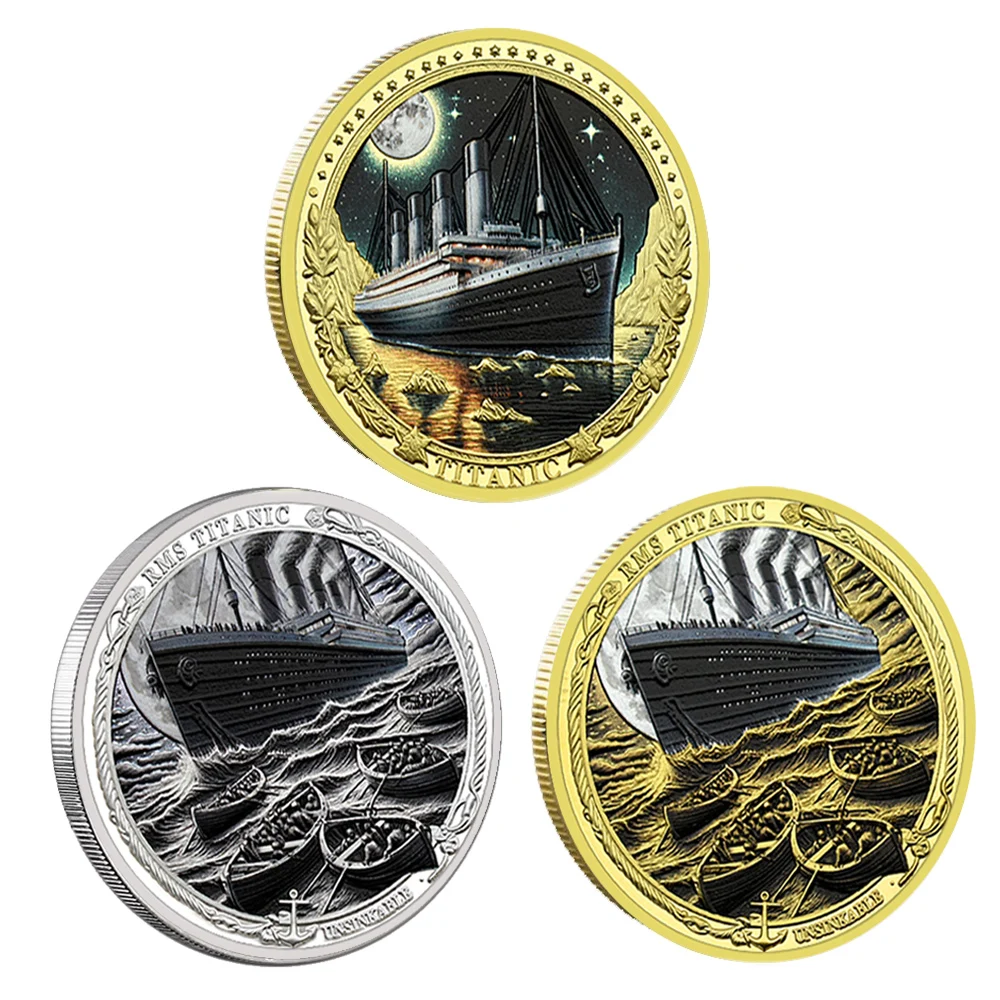 Titanic Metal Memorial Challenge Coin Love Commemorative Badge Valentine's Day Friends Gift - Rare