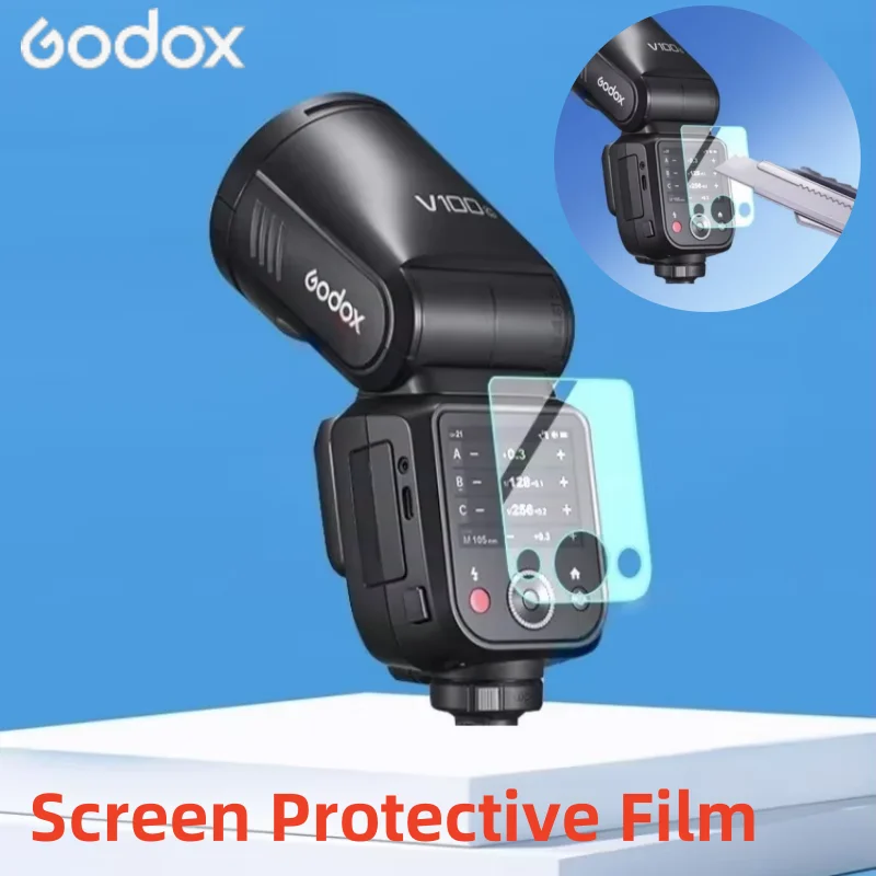 For Godox V100 Screen Protective Film Flash Trigger Screen Protective Tempered Glass LCD Display Window Acrylic Protector Panel