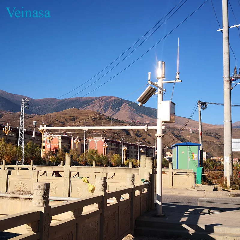 2026 Veinasa Radar Water-Level Rainfall Mountain-Flood Monitoring System EEAWS002 Solar-Powered 4G Wireless Transmission Cloud