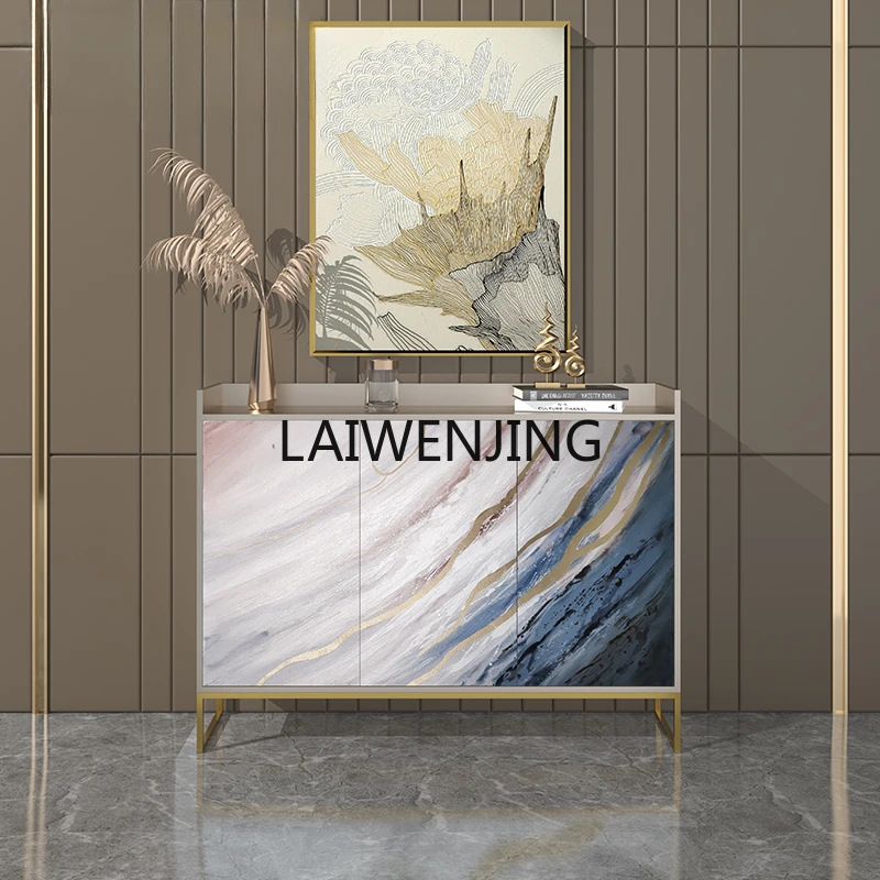 

SGF light luxury solid wood dining side cabinet simple ultra-thin entrance painted decorative side cabinet