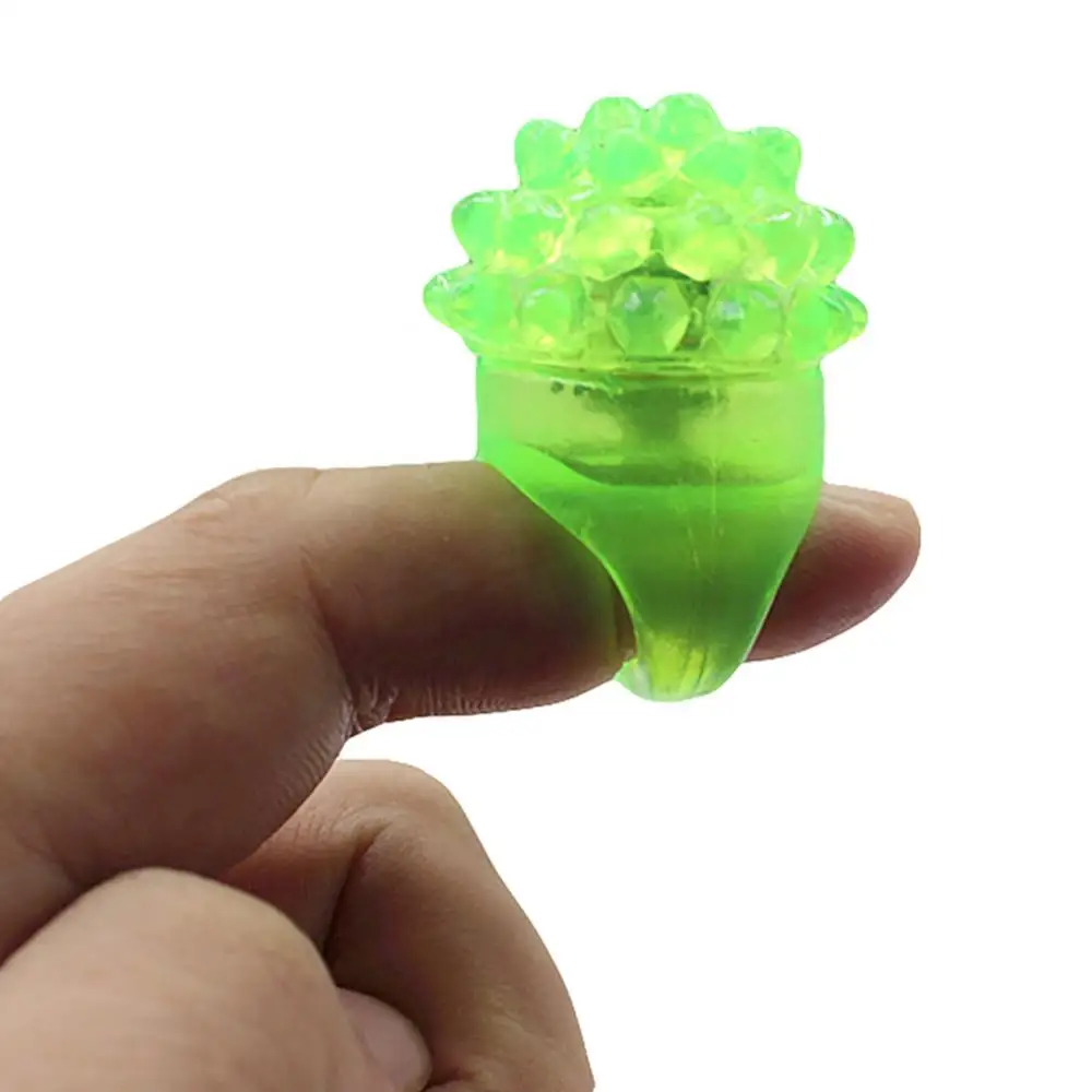 Strawberry Shape Flashing LED Finger Ring Luminous Kids Gift Party Supplies