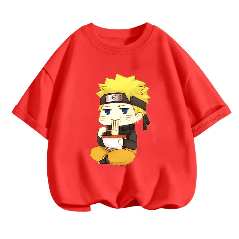 Children T-Shirt Kawaii T Shirt Uzumaki Cartoon Anime Narutos Tshirt Kids Casual Clothes Tee Shirt Girl Boy Fashion Y2K Teen Top