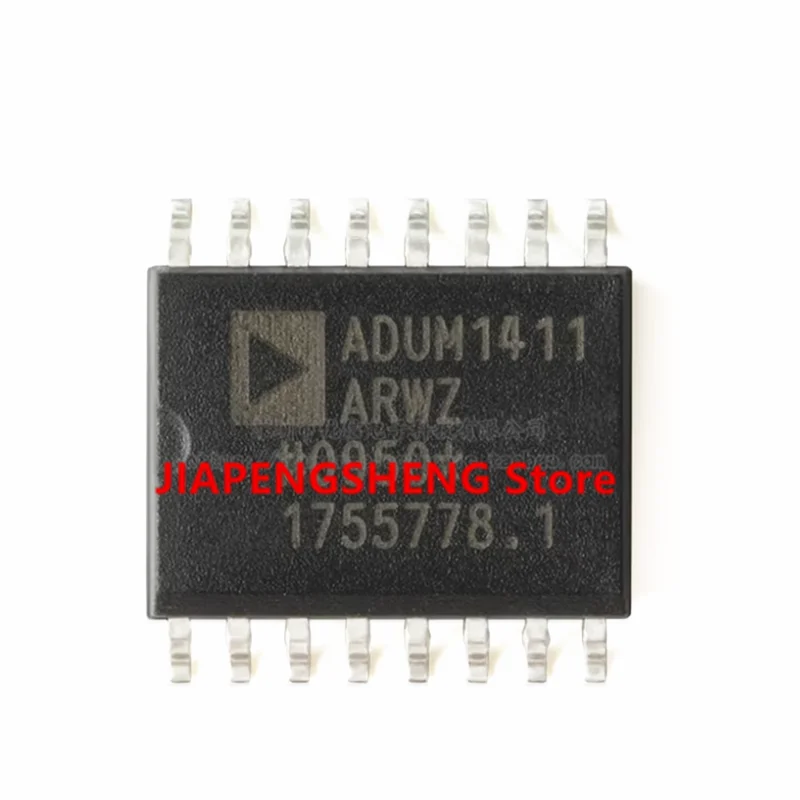 Original and genuine four-channel isolator chip of ADUM5401ARWZ SOIC-16 DC/DC converter.