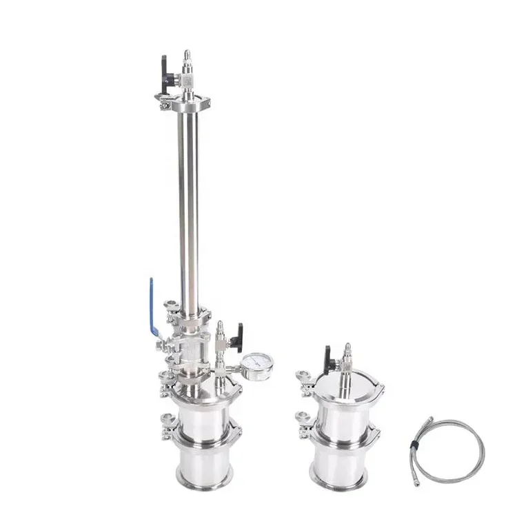 Hot sales1extractor Closed Pressure Column Closed Loop Extraction Set Up with Filter and Coil