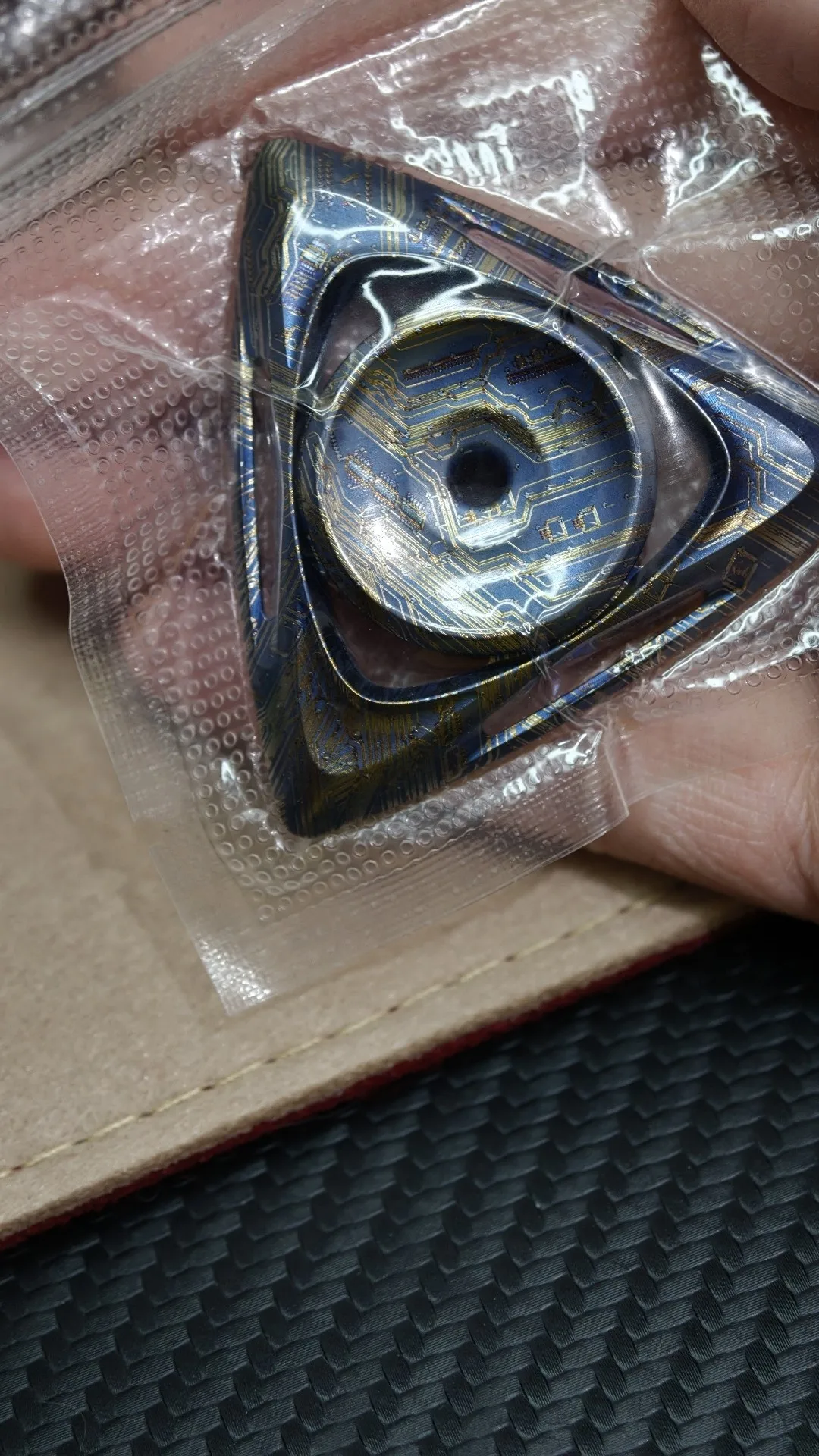 Used EDC Brand New and Unopened, Faith Titanium Current, Roselle Fu, Titanium Alloy EDC Fingertip Gyro