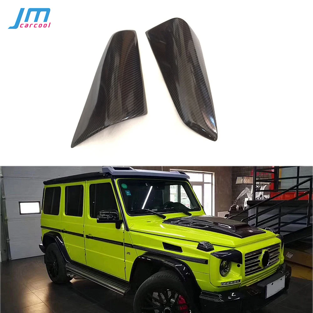 

Carbon Fiber For Mercedes Benz G Class W463 G63 G65 G500 G55 1990-2018 Front Bumper Lamp Eyebrows Eyelid FRP Bumper 2PCS BodyKit