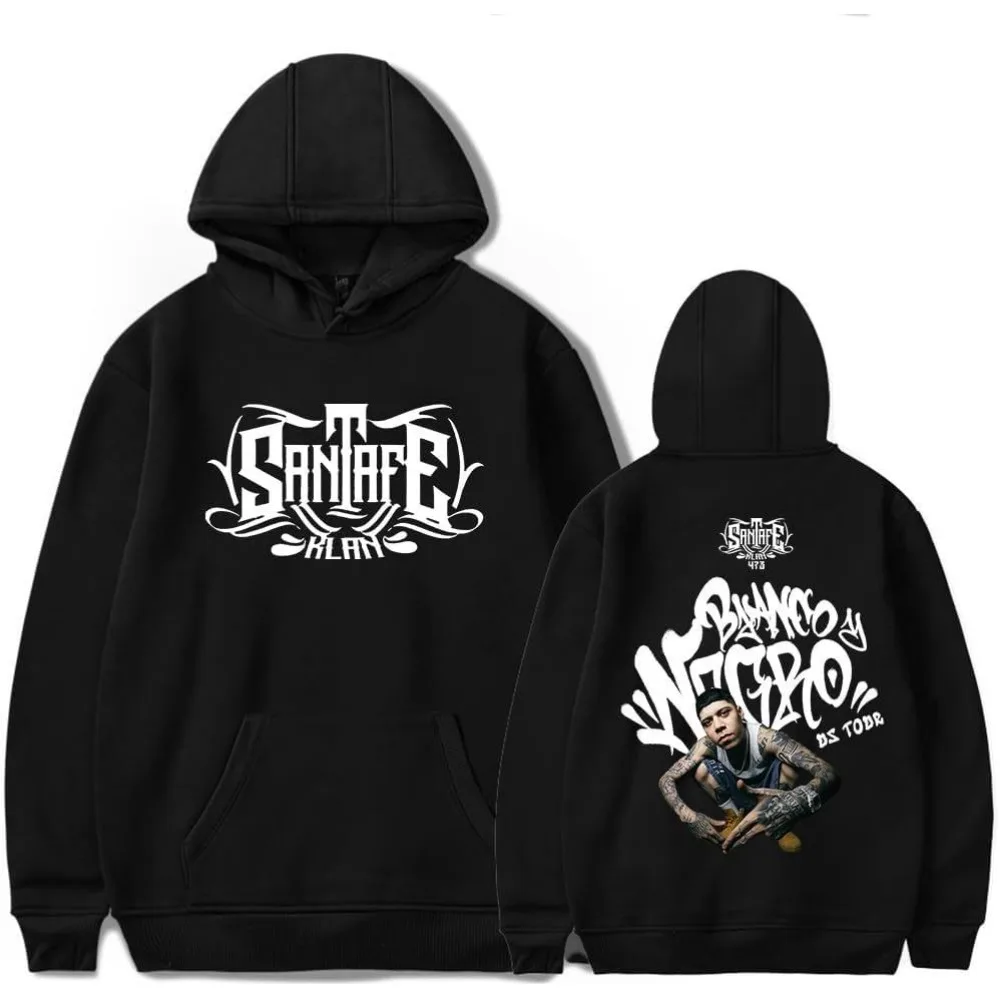 

Толстовка с капюшоном унисекс Santa Fe Klan Blanco y Black Tour Merch