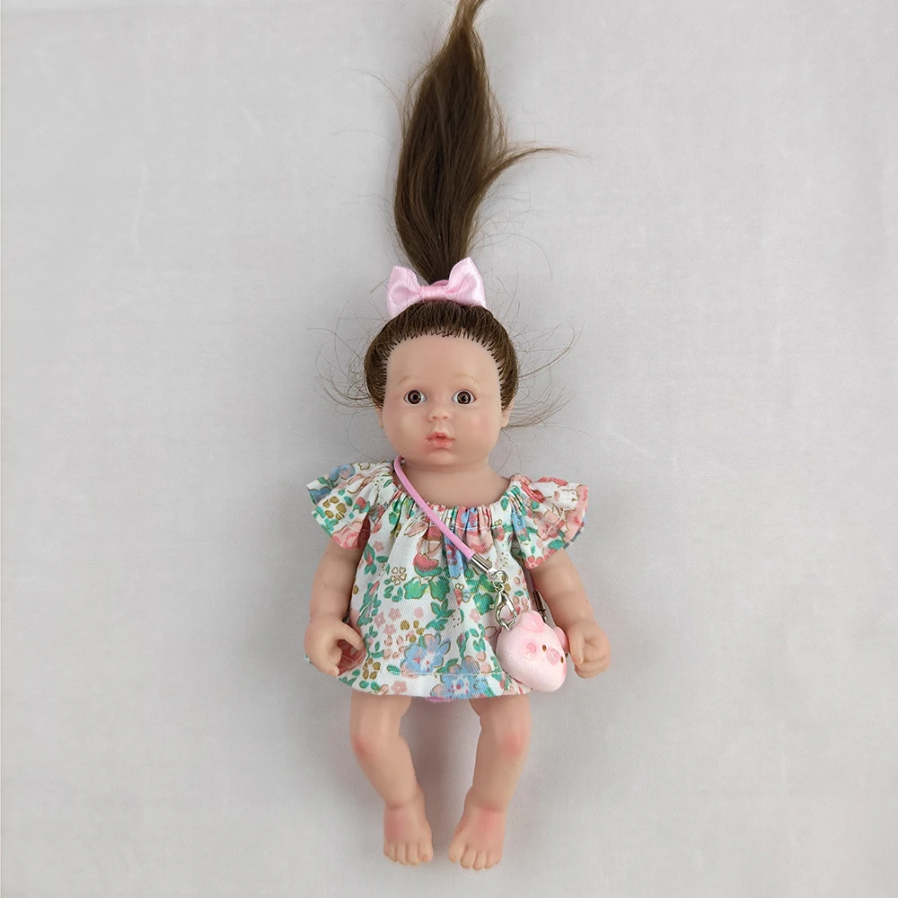 1 pz 16 cm palmo bambola di simulazione completamente solido silicone estensibile bambole rinate vestire giochi giocattoli di decompressione regali per bambini