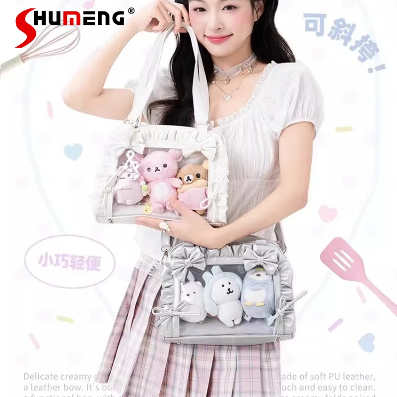 

Original Y2K Pain Bag for women Large Capacity Shoulder Bag 2026 New Sweet Cute Girl Crossbody Bag Kawaii Student Makeup Bags