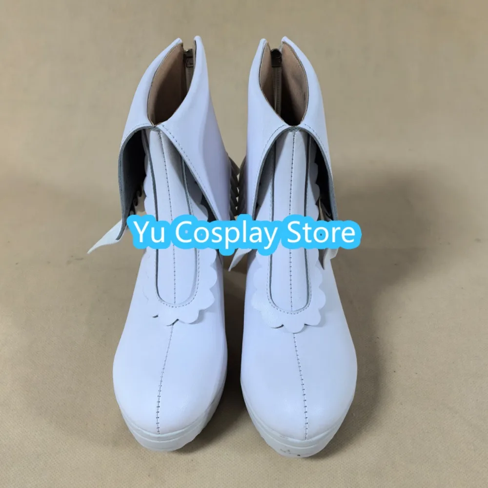 Wit Konijn Jurk Cosplay Schoenen Voor Anime Tentoonstelling Prestaties Anime Cosplay Schoenen Laarzen Halloween Kostuums Rekwisieten