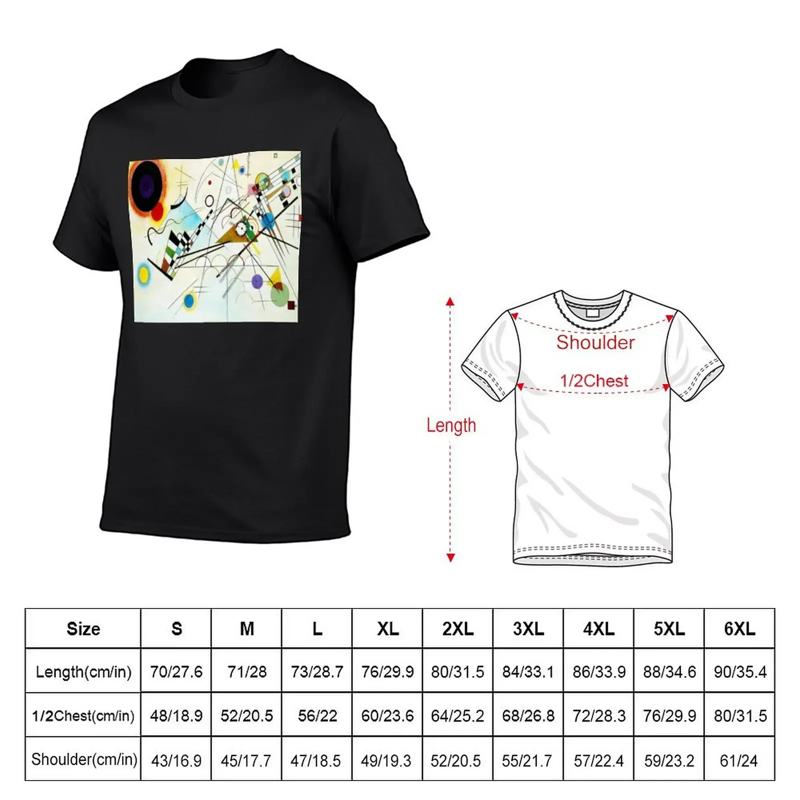 Study for Composition VIII - Wassily Kandinsky Abstract Art T-Shirt graphic shirts blacks T-shirt men