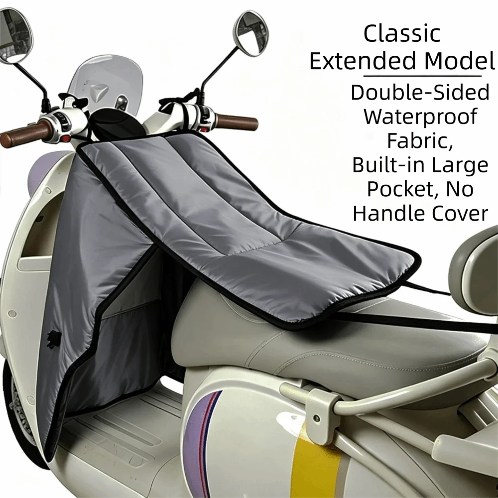 Split Style Motorcycle Windscreen Cover Double-sided Waterproof Easy To Storage Split Motorcycle Windproof Blanket