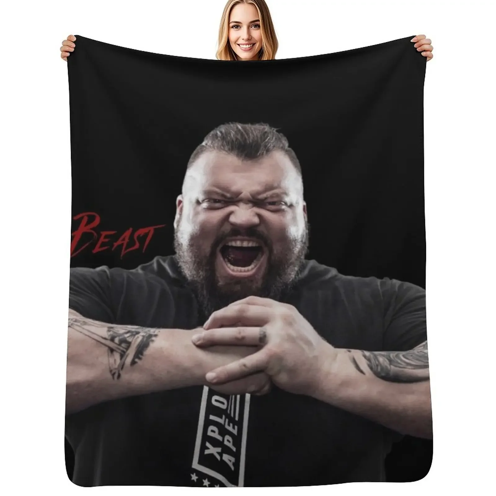 

Eddie Hall - The Beast Throw Blanket For Decorative Sofa Blankets Sofas Of Decoration Beautifuls Blanket