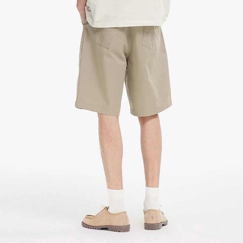 Semir ヴィンテージカーゴショーツ男性人気 2025 夏の新ルーズストレートレッグソリッドカラー多用途ボトムス
