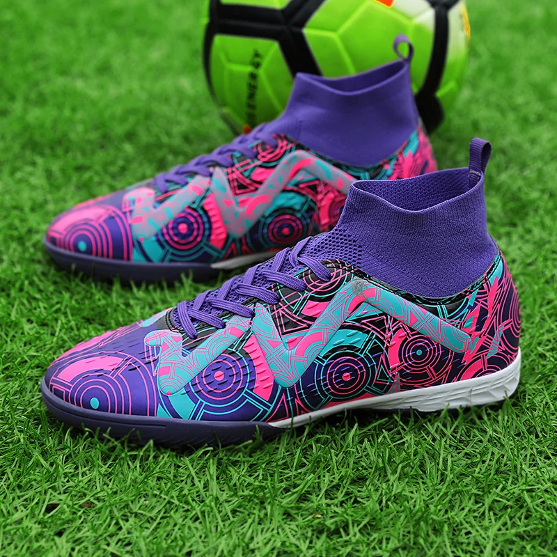 

Youth Soccer Cleats Unisex Lightweight Football Shoes for Match Training with Enhanced Grip Durable Sports Footwear FG TF