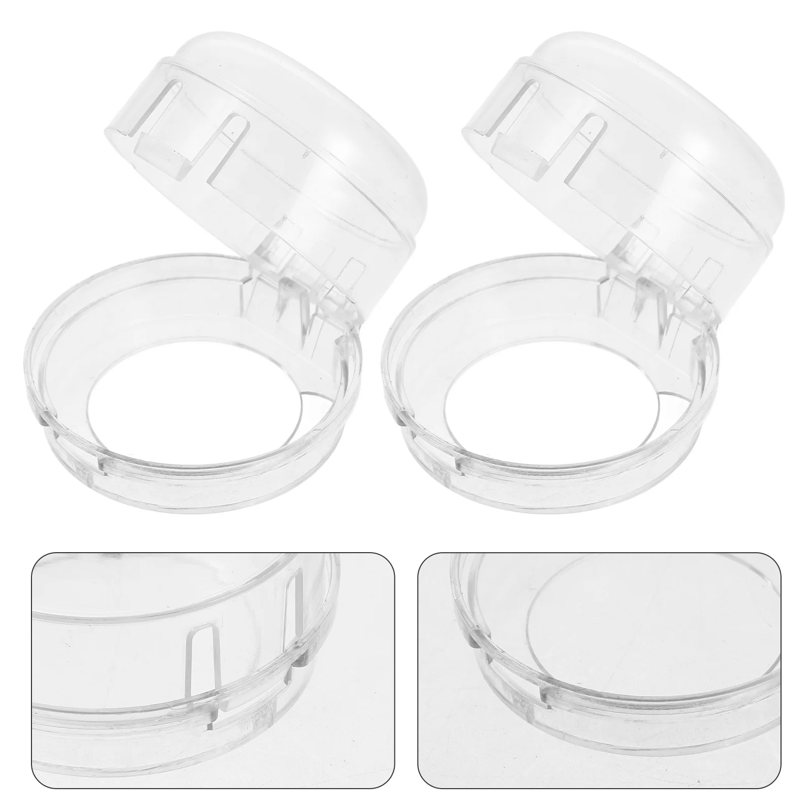 

6Pcs Knob Protector for Gas Stove Transparent Switch Cover Child Safety Guard Dirt Proof Anti-Oil Burner Protector Covers