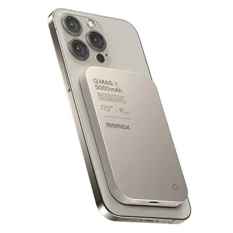 금속 자기 무선 충전기 5000mAh 휴대폰 보조베터리 호환 가능