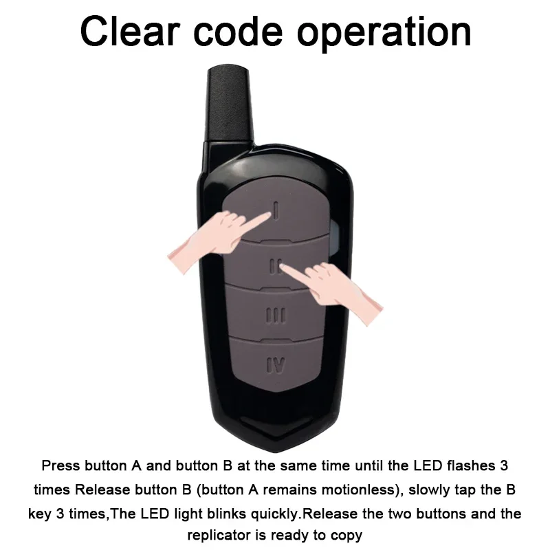 433 315 868MHz Four Channel RF Wireless Universal Remote Control Garage Door Parking Lock Security Remote Control