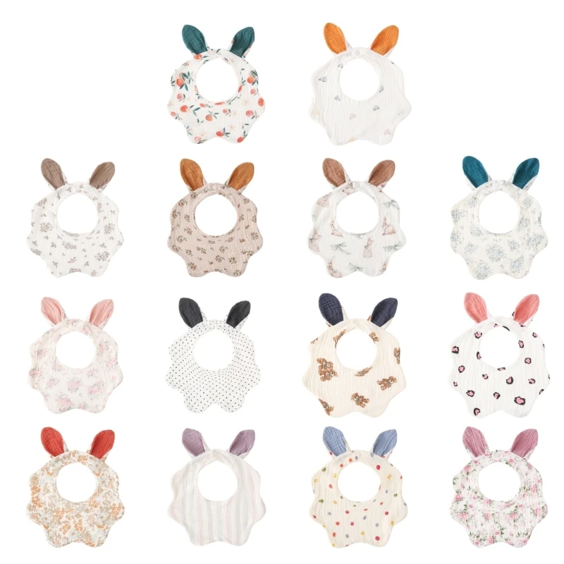 4-Layer Baby Bib Burping Cloth Soft and Comfortable Saliva Towel for Boys Girls Drop shipping