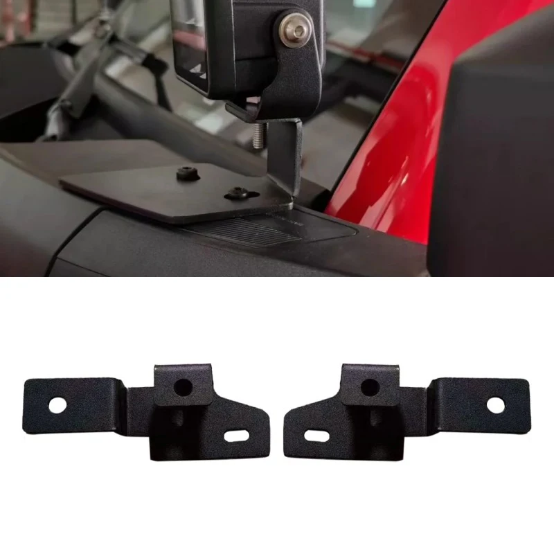 2/4-Doors Car LED Off Road Work 1 Pair Double Layer A-Pillar Light Light Mounting Brackets for Ford Bronco 2021 - 2023