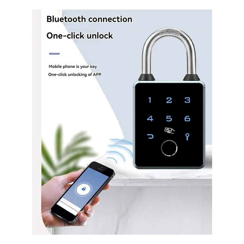 ABRU-2X TTLOCK قفل ذكي APP التحكم مقاوم للماء كلمة المرور IC بطاقة تتفاعل بلوتوث حقيبة الأمتعة المضادة للسرقة #6