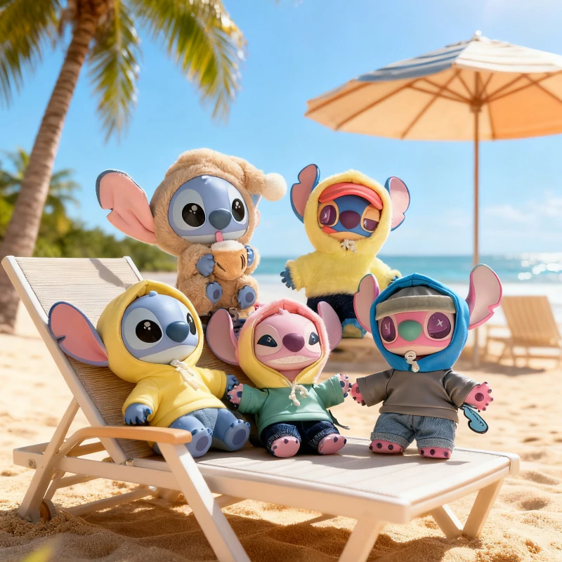Top 1 nuevo Disney Stitch Gen Z Street Series caja ciega de vinilo conjunto de punto móvil modelo mochila colgante regalo de cumpleaños y Navidad