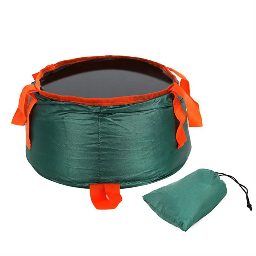 

Waterproof Folding Washing Basin Pot Wash Basin Water Bags Collapsible Bucket Polyester Water Container Bag for Outdoor Hiking