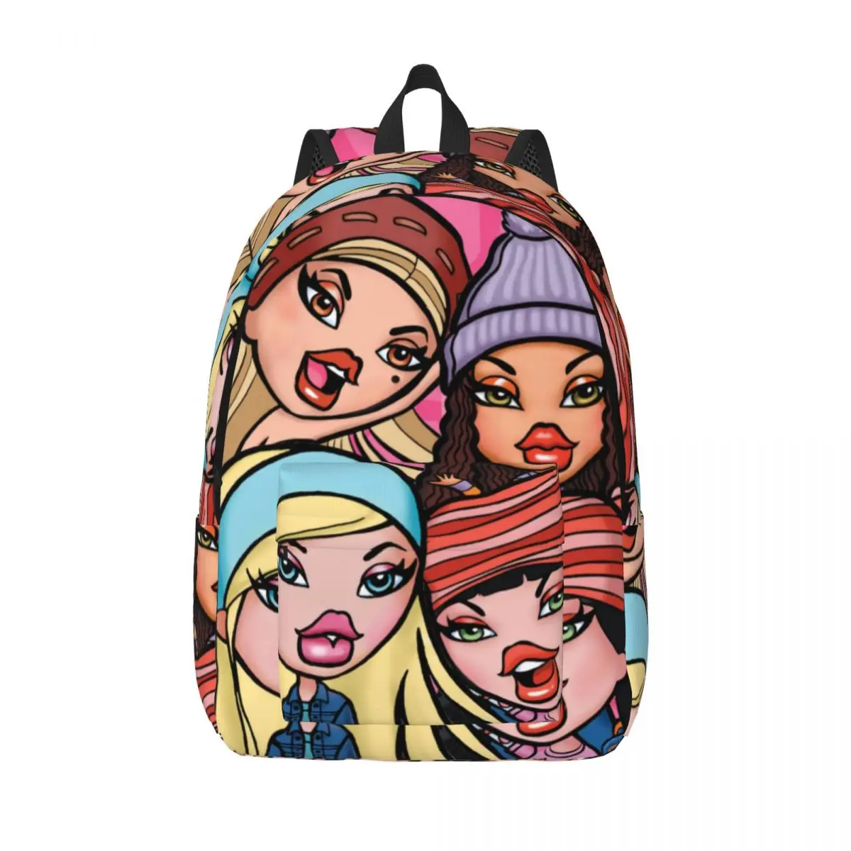 

Bratz Backpack 20th Anniversary Y2k Girl Polyester Cycling Backpacks Print Casual High School Bags Rucksack