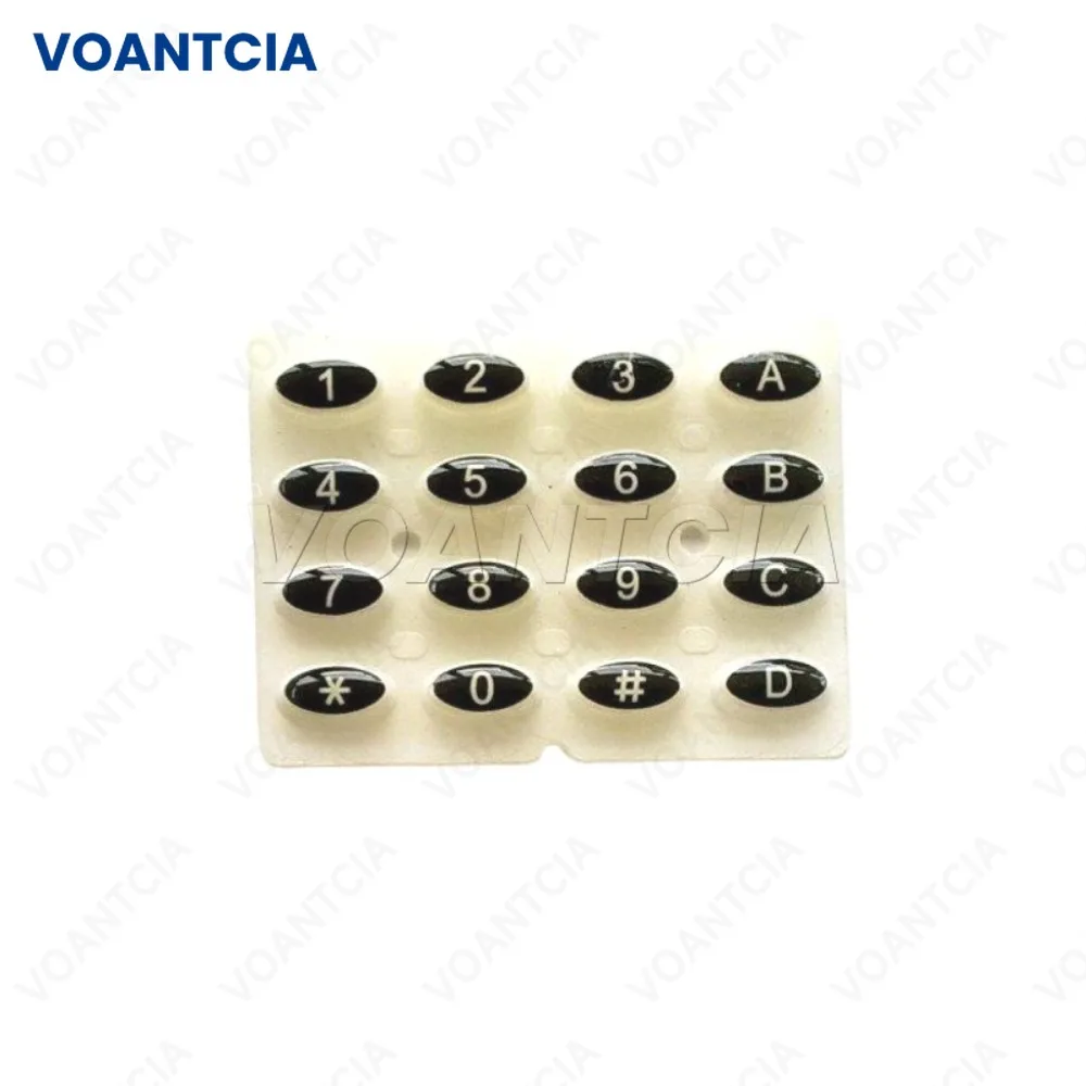 10pcs Number Pad Keypad Numpad Keyboard Button Rubber for Kenwood TK2118 TK3118 Radio Accessories