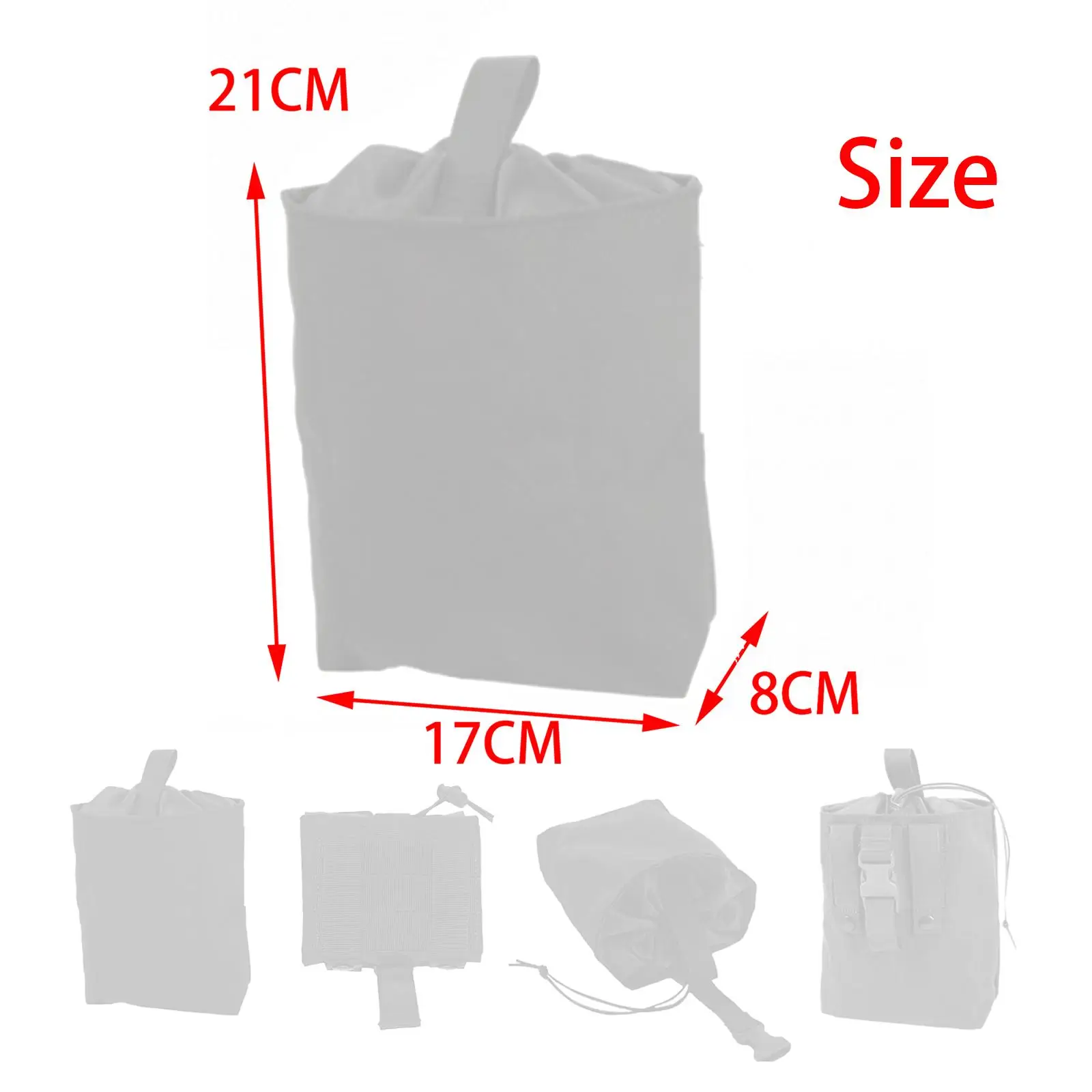 Multifunction Waist Packs Drawstring Bag Magazine Dump Pouch for Hunting