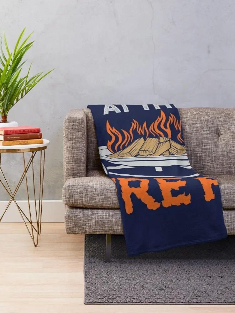 Life Is Better At The Fire Pit Throw Blanket For Sofa Thin bed plaid heavy to sleep Blankets