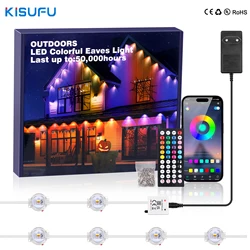 30/90M LED Eave Light Outdoor RGB Bluetooth Kit Waterproof Permanent Outdoor DIY LED Light String Full House Christmas Lighting