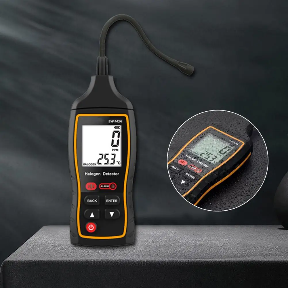 

Газовый SW743A Электронный кондиционер Хладагент Хладагент Halon Фреон Измеритель утечки Техническое обслуживание D6Q1