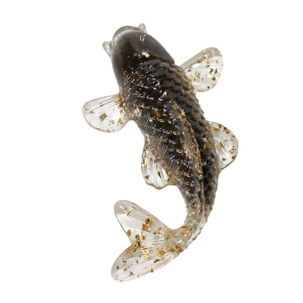 Crystal Crystal Gravel Carp Ornament Resin Epoxy Goldfish Gifts Drip Gel Small Fish Ornaments Desktop Jewelry Home Decoration