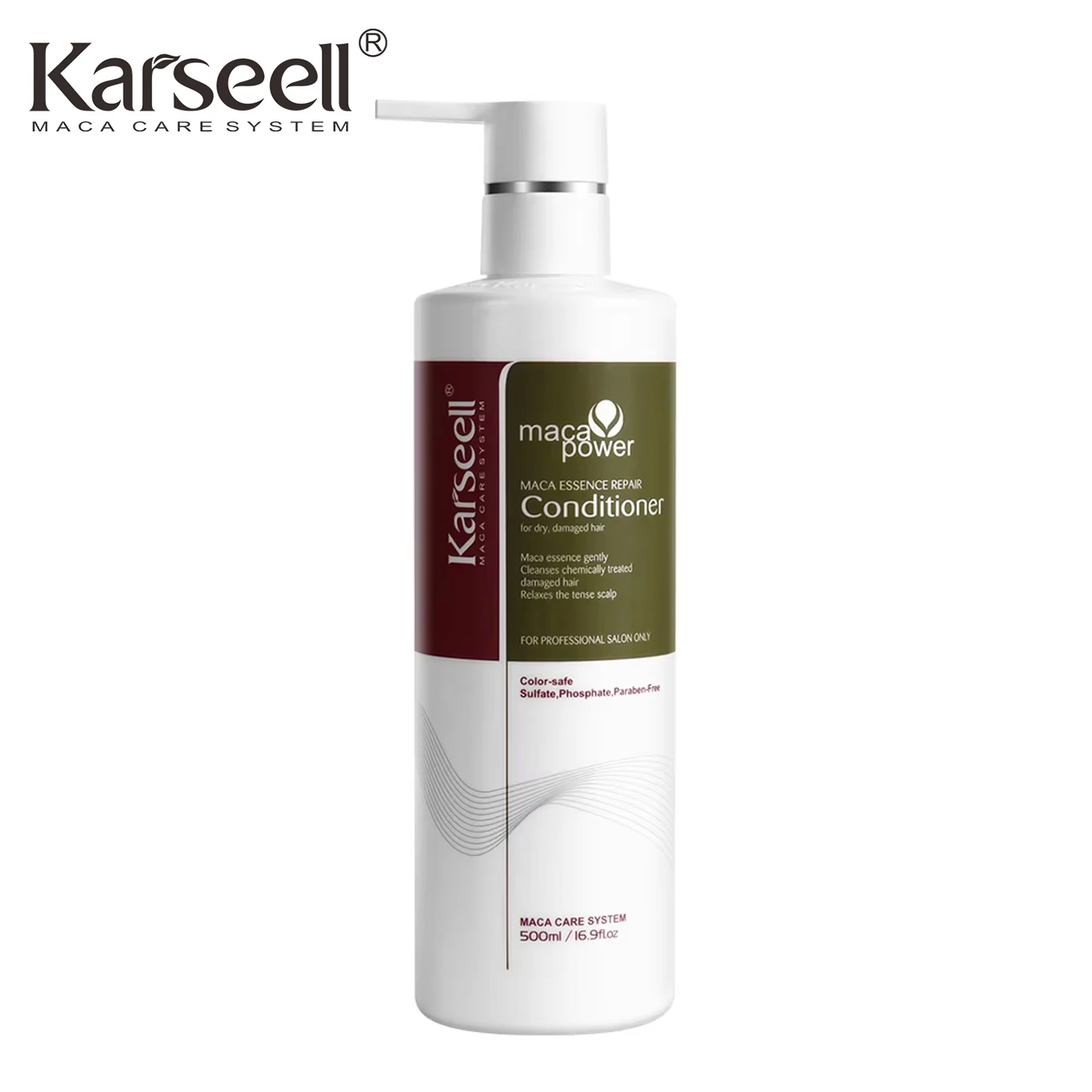 

Karseell 500ml Conditioner Deep Restores Argan Oil Herbal Essence Hair Treatment Smooth Glossy for Dry and Damaged Hair