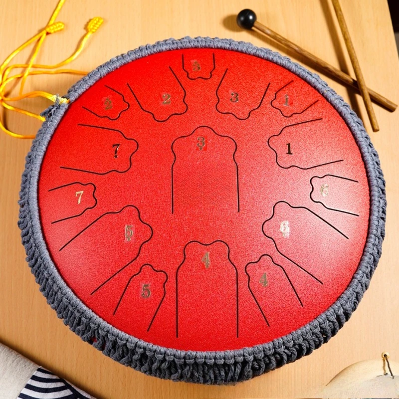 طبلة أثيري ننسى القلق الصلب اللسان طبل قرع أداة اللون فارغة طبل اليد القرص