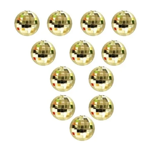 Happyland Christmas 1 Package 4 cm Gold Disco Ball 6 S