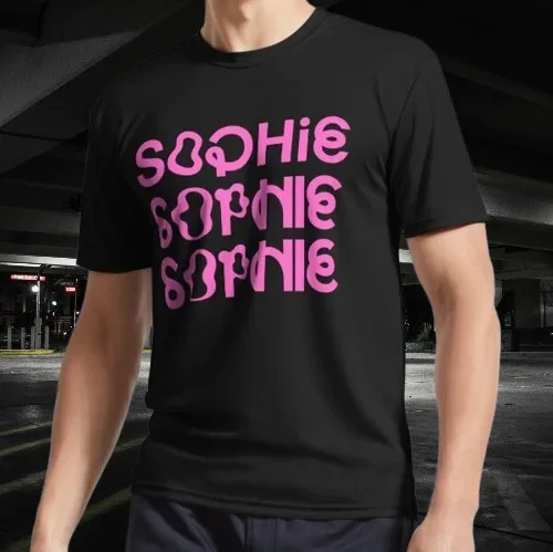 SOPHIE Logo Transformation (Pink) T-Shirt Funny Size Mode American T-shirt