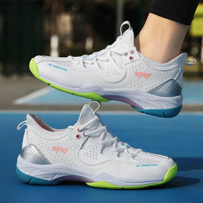 

Unisex Badminton Training Shoes - Shock-Absorbing, Breathable, Non-Slip & Durable Carbon Plate