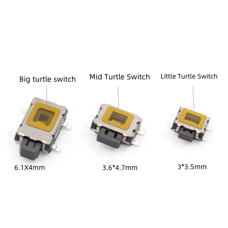 10pcs Micro Switch smd 4pin New Switch Button Key for Mobile Phone 4 pin SMD Reset Buttons Little Turtle Power Switch
