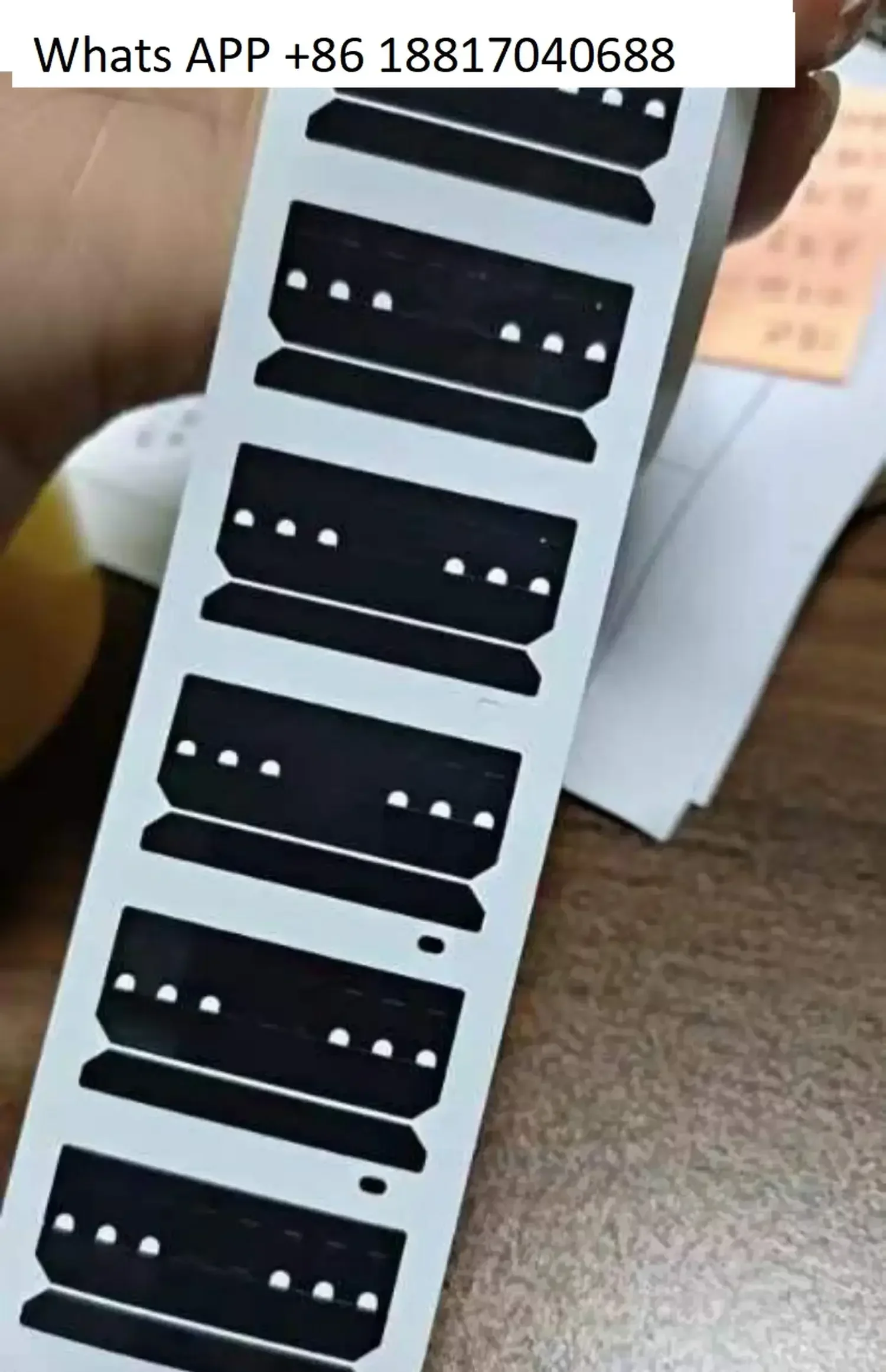 

Hot melt adhesive automatic feeding tape SMT 8mm material film anti-static Yangpu blue eye heating track changing adhesive film