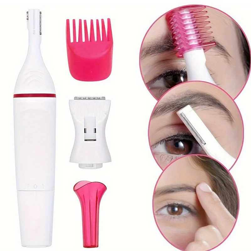 

1/2/5 шт., многофункциональная бритва для удаления волос, бритва 5 в 1, электрический эпилятор для женщин, для бровей, подмышек, бикини, депилятор для ног