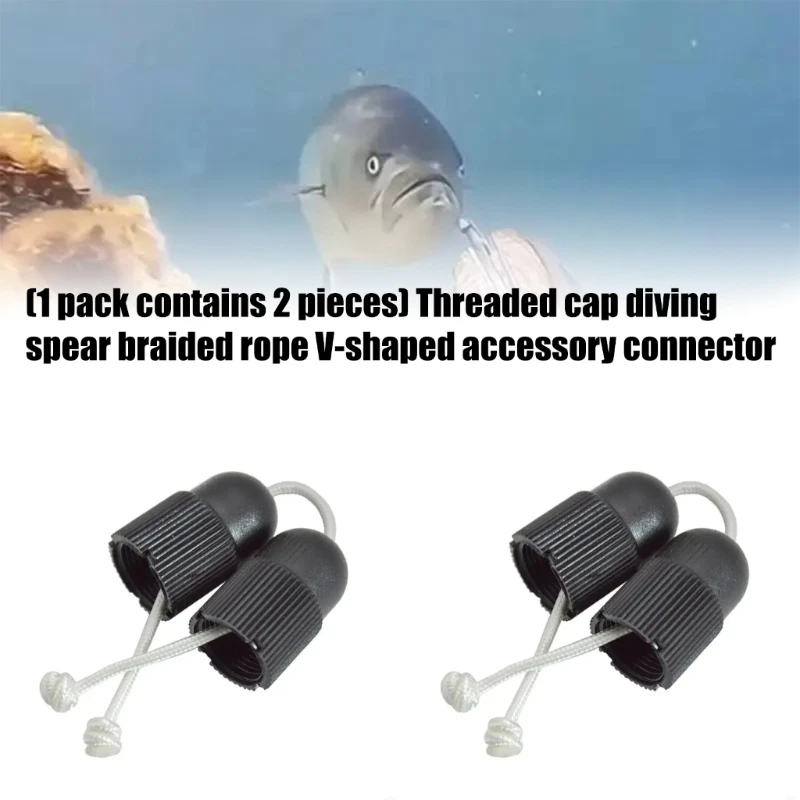 2 قطعة ملحق اتصال الرمح تحت الماء 14 مللي متر موضوع Spearfishing موصل الصيد أداة عظم الترقوة محول أنبوب اللاتكس #3