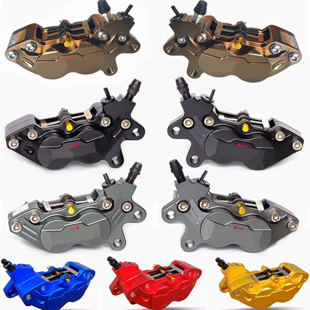 Anodowane CNC osłony zacisków hamulcowych ośowych, rozstaw otworów 40mm, uniwersalne do motocykli Honda, Yamaha, Kawasaki, Suzuki, akcesoria motocyklowe, 9 kolorów